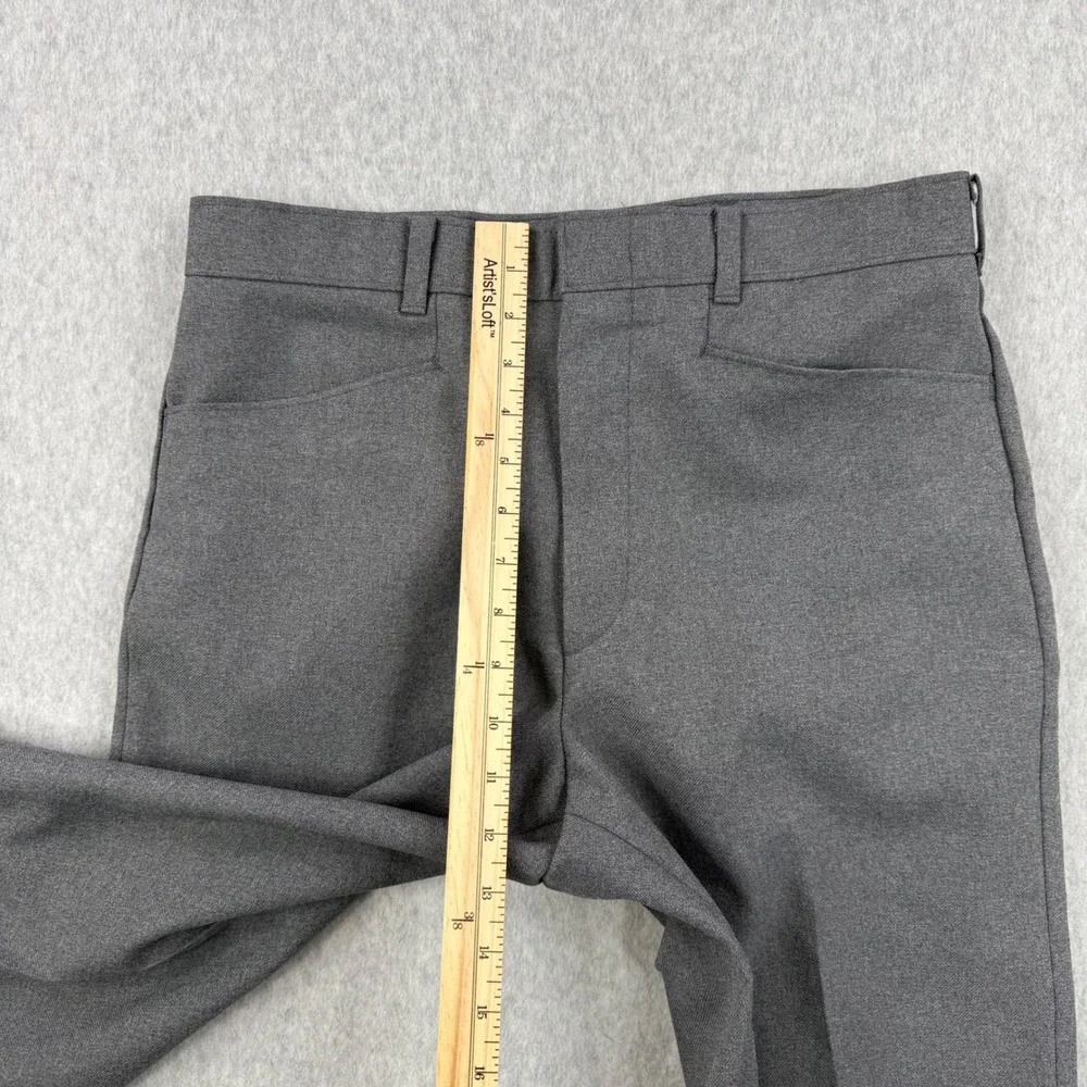 Vintage Levis Pants Mens 32x34‎ Gray Action Slacks Dress Trousers Talon Zip 70s